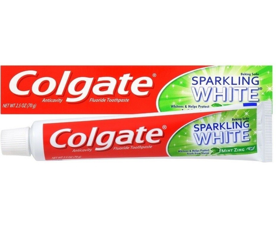 COLGATE TOOTHPASTE 2.5 OZ SPARKING WHITE MINT ZING