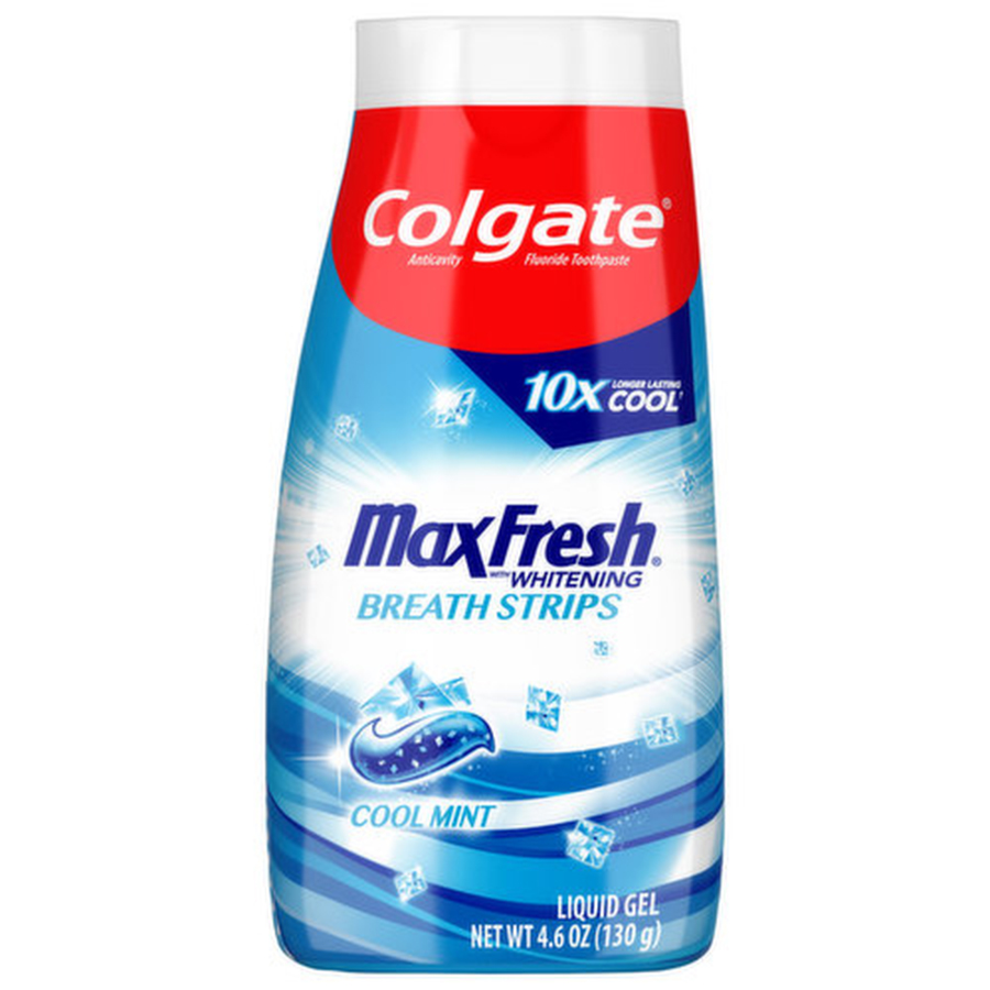 COLGATE TOOTHPASTE 4.6 OZ COOL MINT MAX FRESH WITH BREATH STRIPS