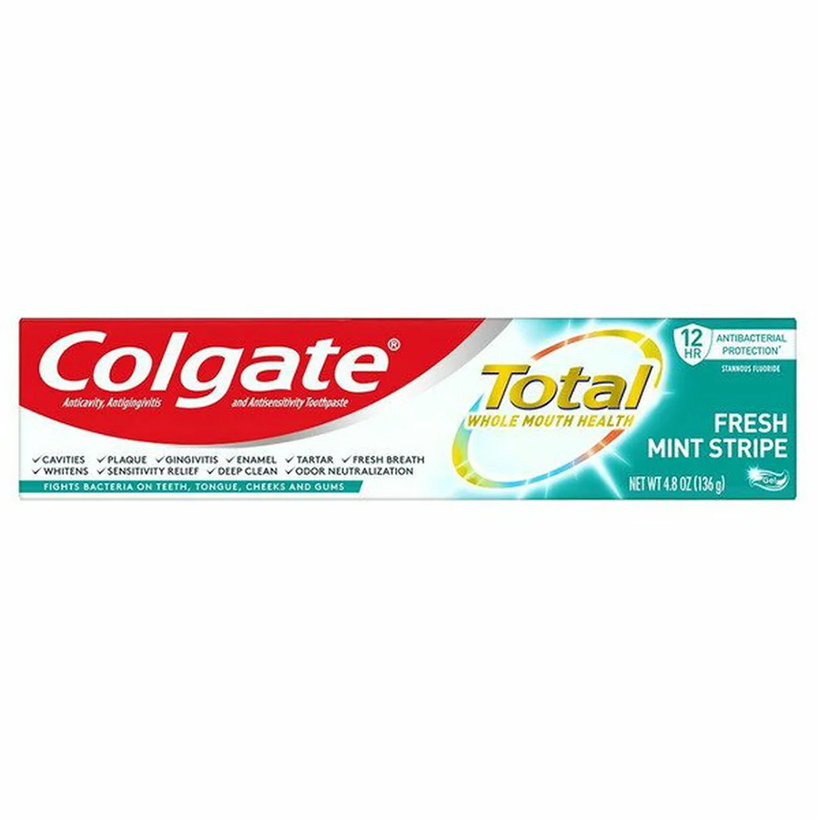 COLGATE TOOTHPASTE 4.8 OZ TOTAL MINT STRIPE