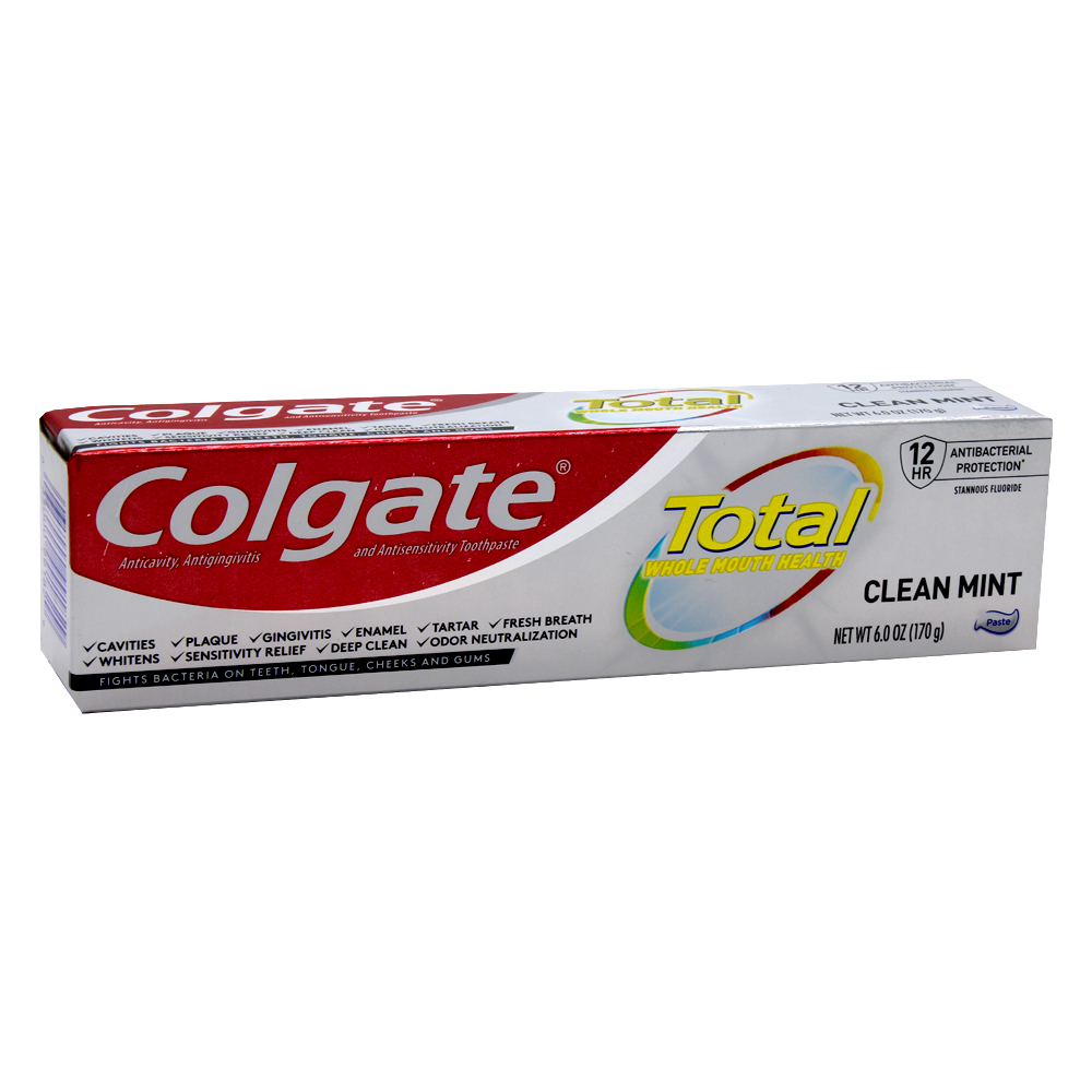 COLGATE TOOTHPASTE 6 OZ TOTAL CLEAN MINT