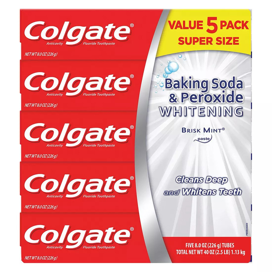 COLGATE TOOTHPASTE 8 OZ 5 PK BAKING SODAVALUE PACK