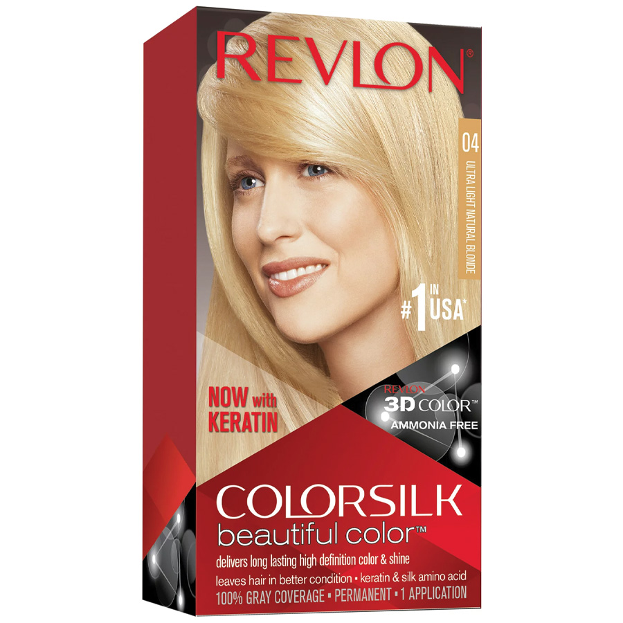 COLOR SILK HAIR COLOR 1 PK #04 ULTRA LIGHT NATURAL BLONDE