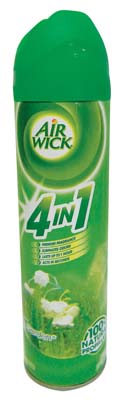 AIR WICK AIR FRESHENER SPRAY 8 OZ WHITE LILAC & ORANGE BLOSSOM