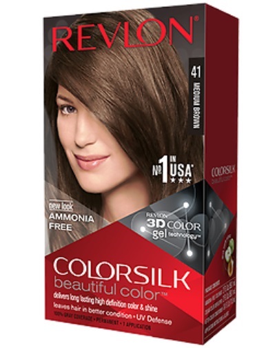 COLOR SILK HAIR COLOR 1 PK #41 MEDIUM BROWN