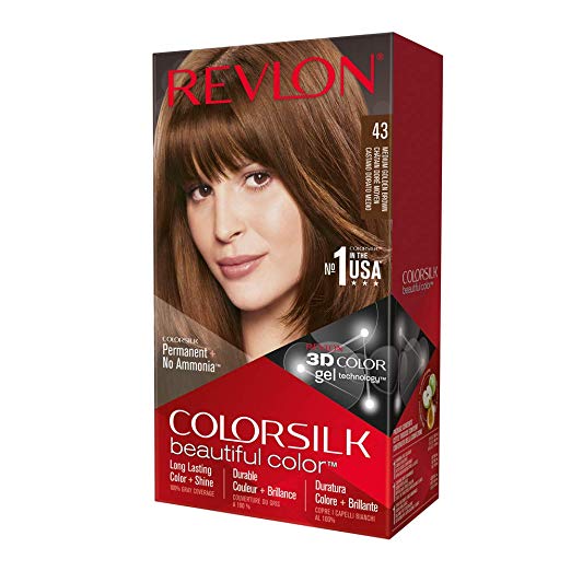 COLOR SILK HAIR COLOR 1 PK #43 MEDIUM GOLDEN BROWN