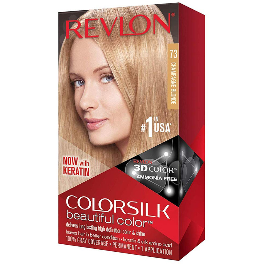 COLOR SILK HAIR COLOR 1 PK #73 CHAMP AGNE BLONDE