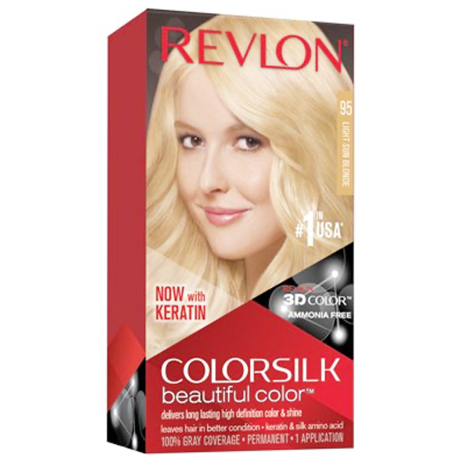 COLOR SILK HAIR COLOR 1 PK #95 LIGHT SUN BLONDE