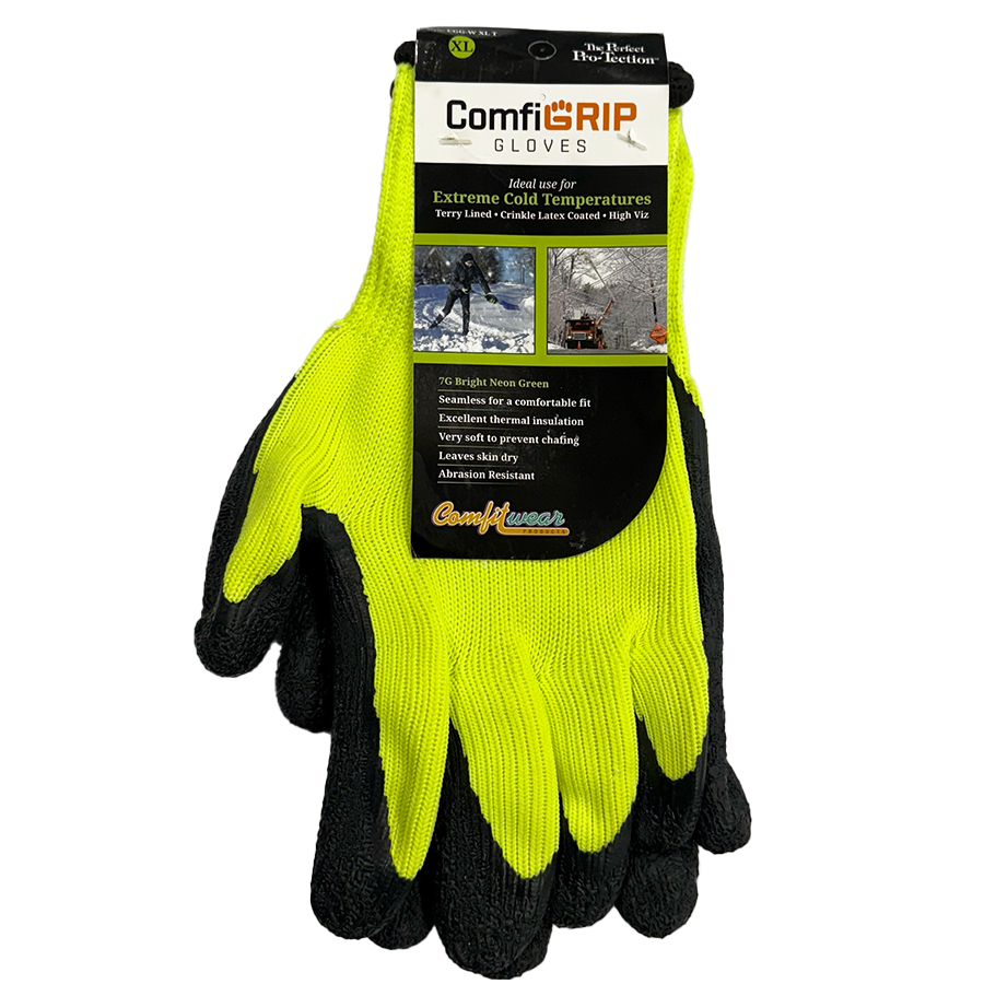 COMFIGRIP TERRY WINTER HIGH VIZ WORK GLOVES 1 CT XL