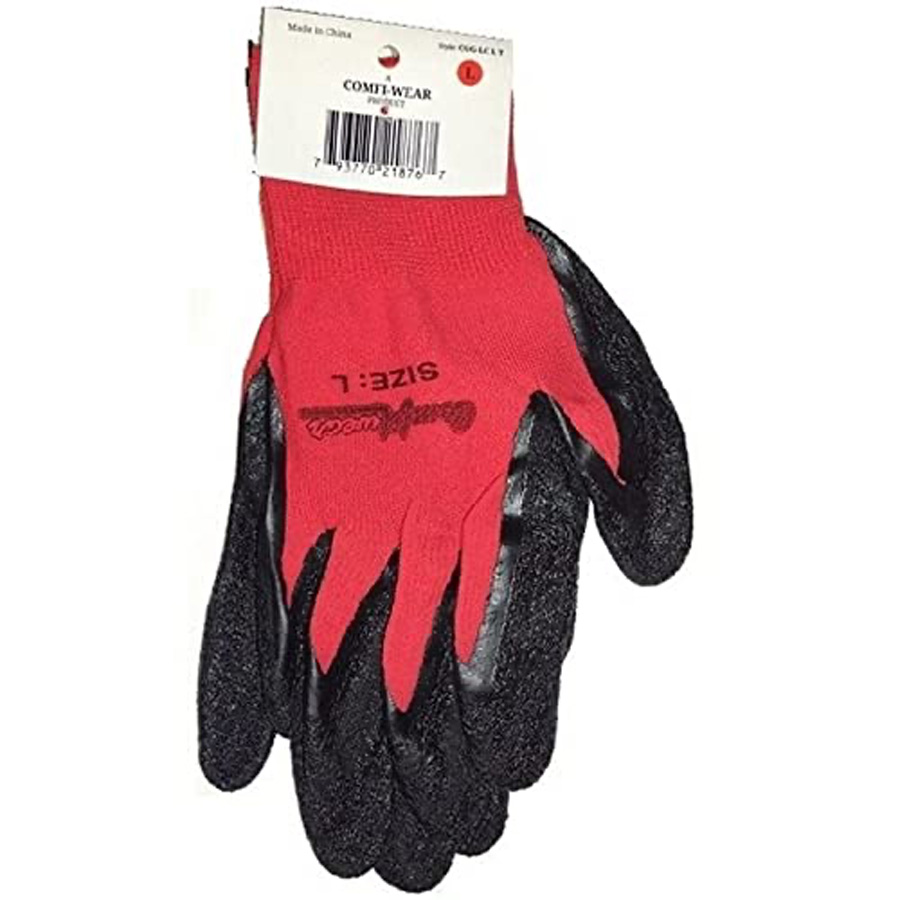 COMFIGRIP WORKING GLOVES 1 CT RED L