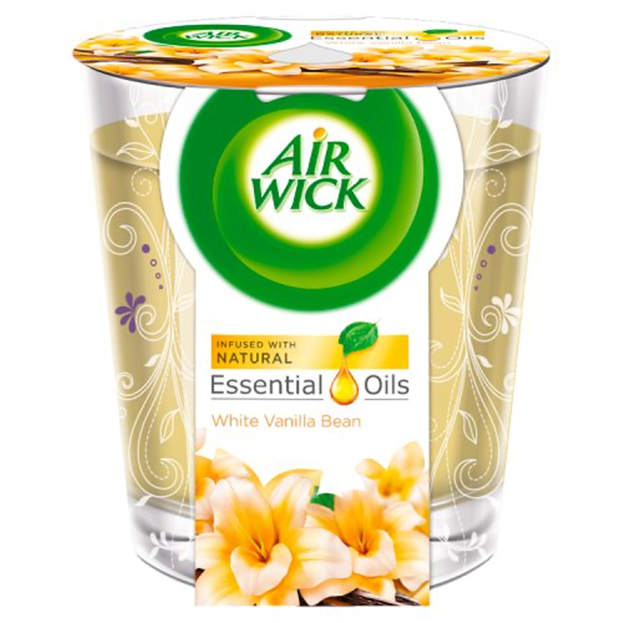 AIR WICK SCENTED CANDLE 105 G WHITE VANILLA BEAN