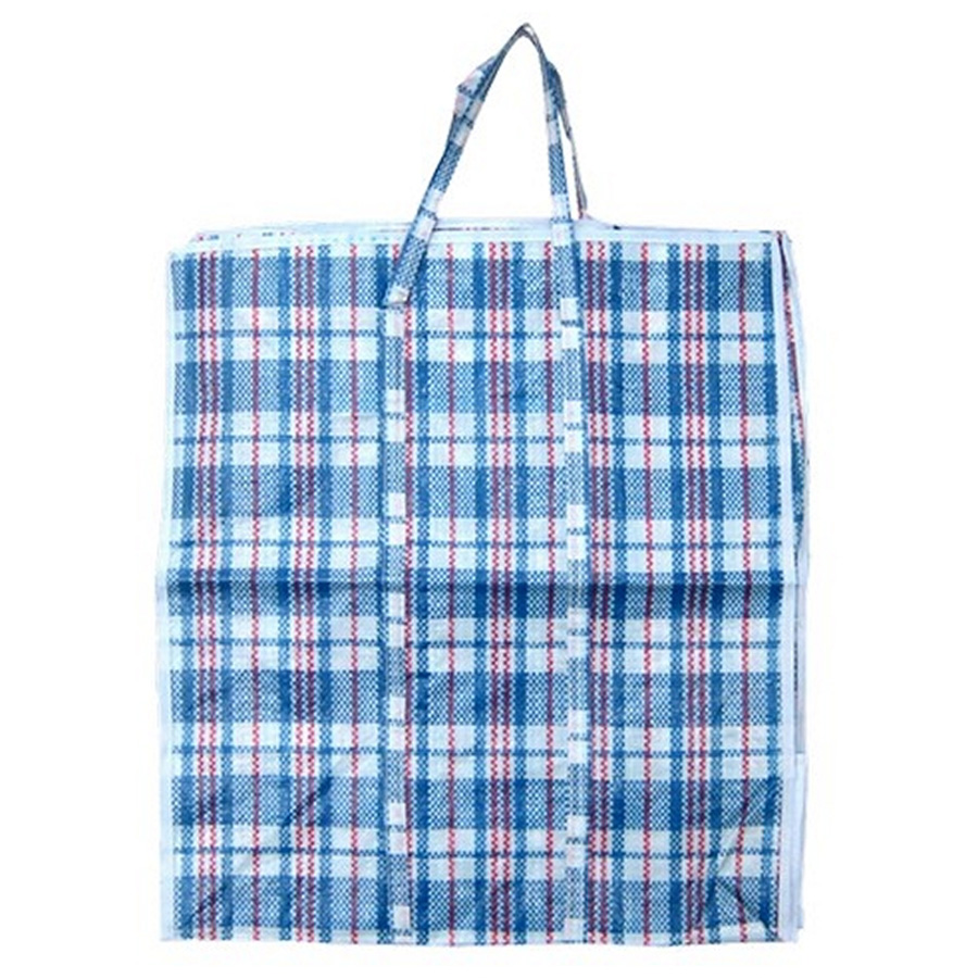 COTTON VALLEY CHECK SHOPPING BAG ( 20 X 22 X 12) IN