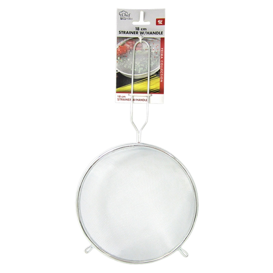 COTTON VALLEY STRAINER 18 CM METAL WITH HANDLE