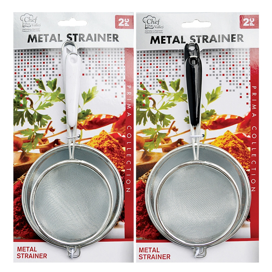 COTTON VALLEY STRAINER 2 PC METAL