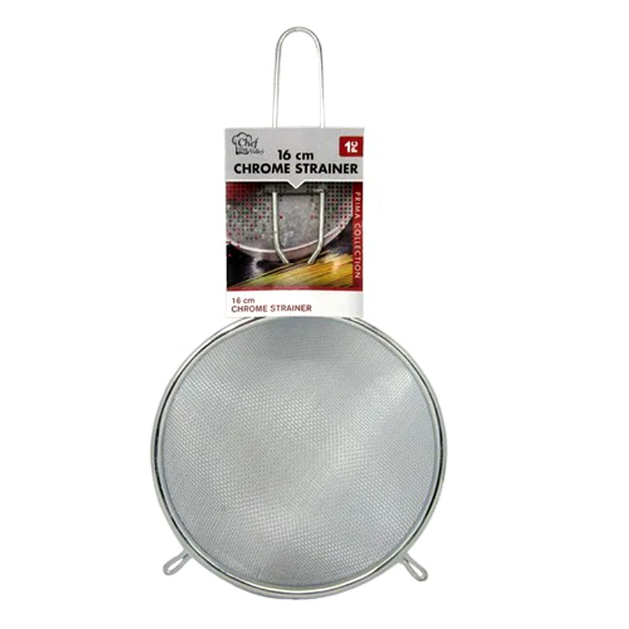 COTTON VALLEY STRAINER16 CM CHROME