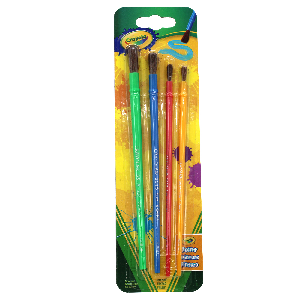 CRAYOLA PAINT BRUSH 4 CT