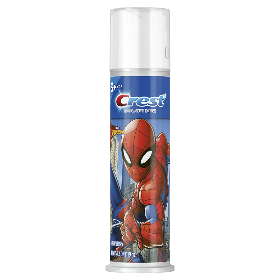 CREST KID'S CAVITYY PROTECTION TOOTHPASTE 4.2 OZ FEATURING MARVEL'S SPIDERMAN AGES 3+ STRAWBERRY