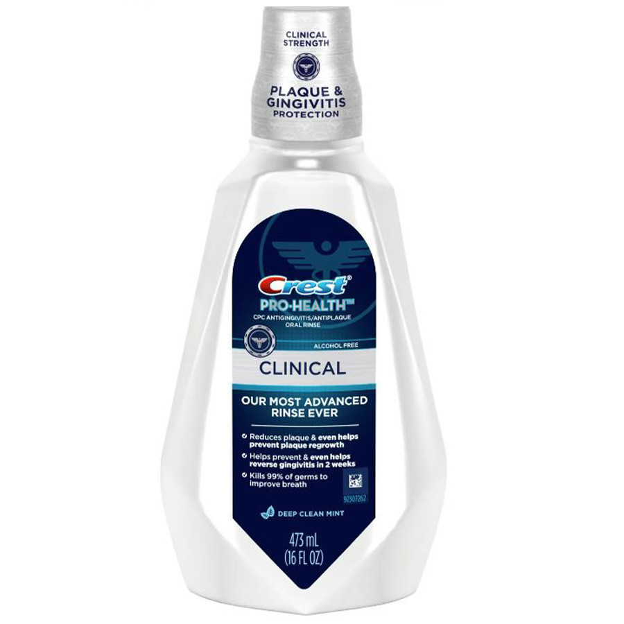 CREST MOUTH WASH 16 OZ / 473 ML CLINICAL DEEP CLEAN MINT