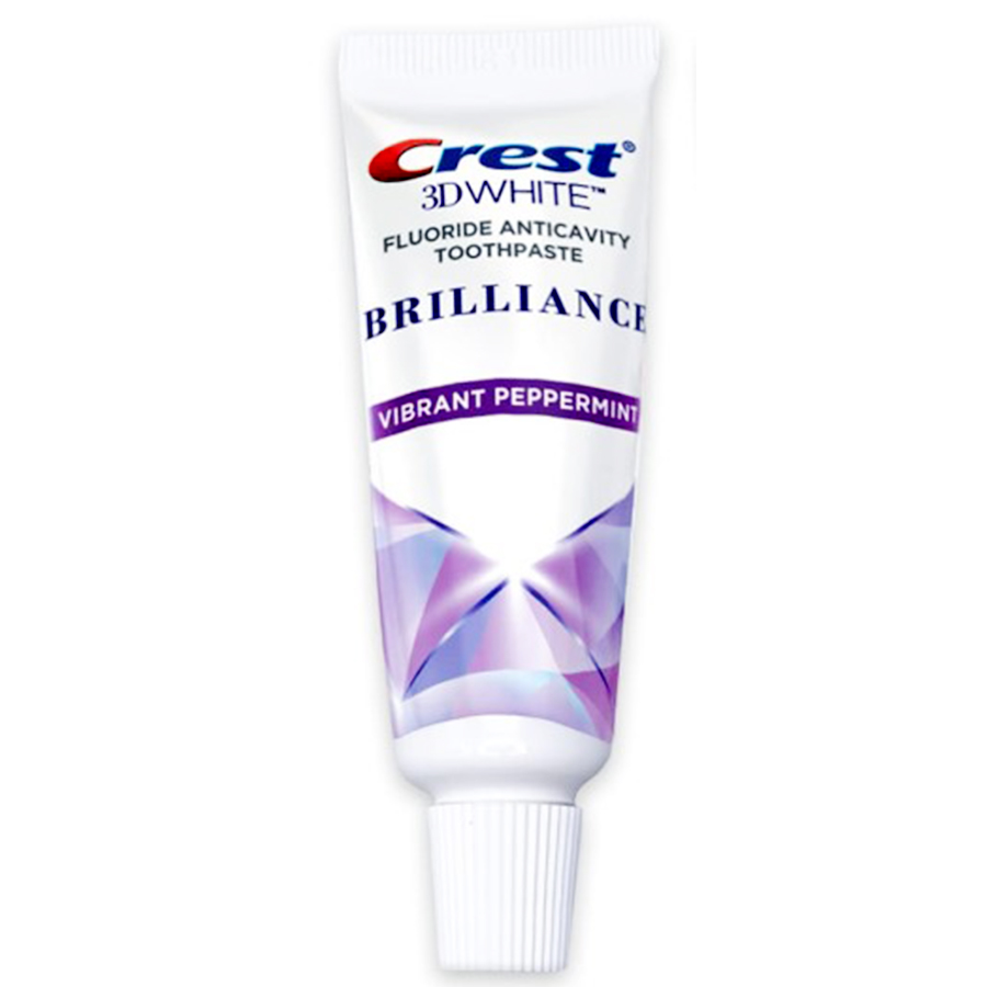 CREST TOOTHPASTE .85 OZ 3D WHITE BRILLIANCE TEETH WHITENING VIBRANT PEPPERMINT