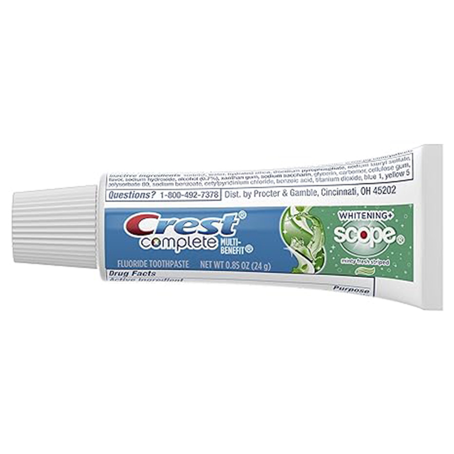 CREST TOOTHPASTE 0.85 OZ WITH SCOPE TRAVEL KIT