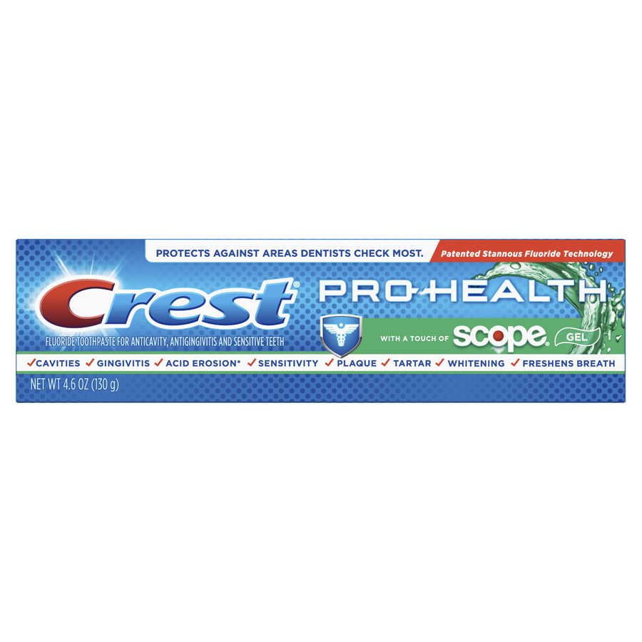 CREST TOOTHPASTE 4.6 OZ PROHEALTH WITH SCOPE
