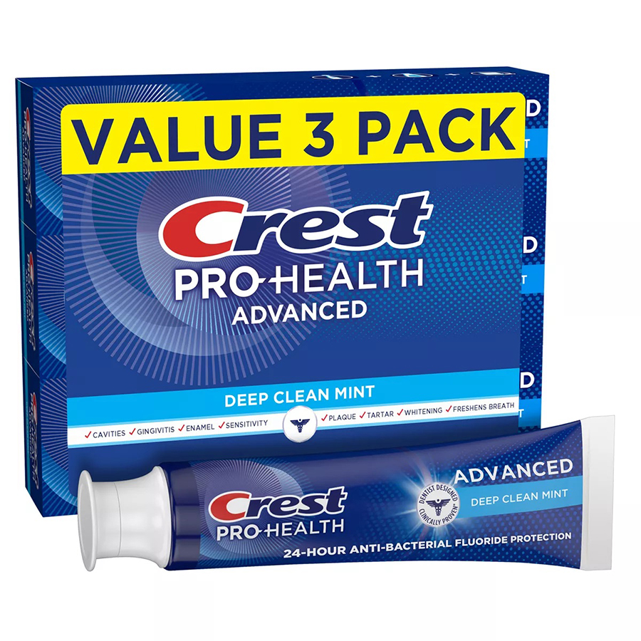 CREST TOOTHPASTE 5.1 OZ 3 PK PRO-HEALTH ADVANCED DEEP CLEAN MINT
