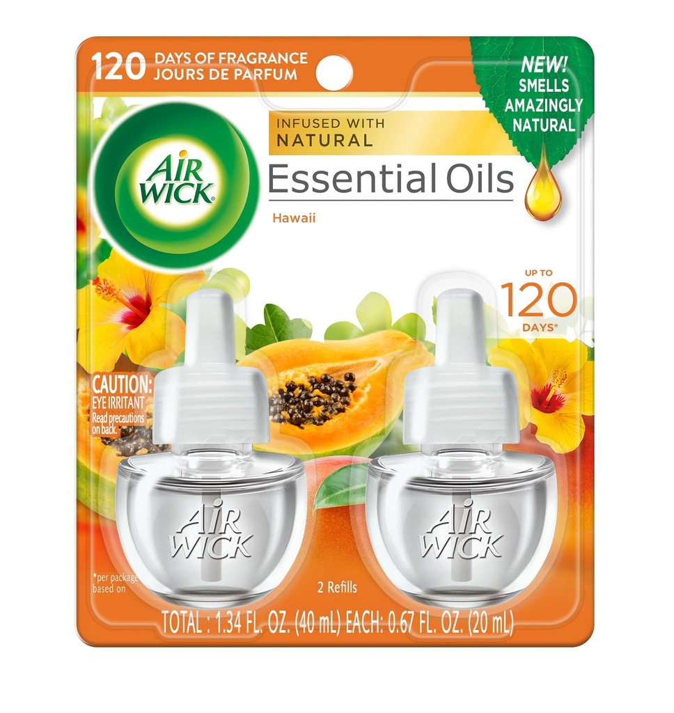 AIR WICK SCENTED OIL 2 CT .67 OZ HAWAAI EXOTIC