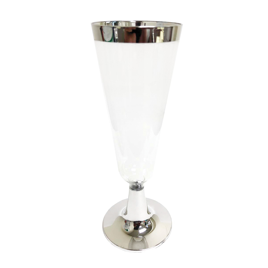 CROWN CHAMPAGNE CUP SILVER EDGE 4 OZ 4 PK