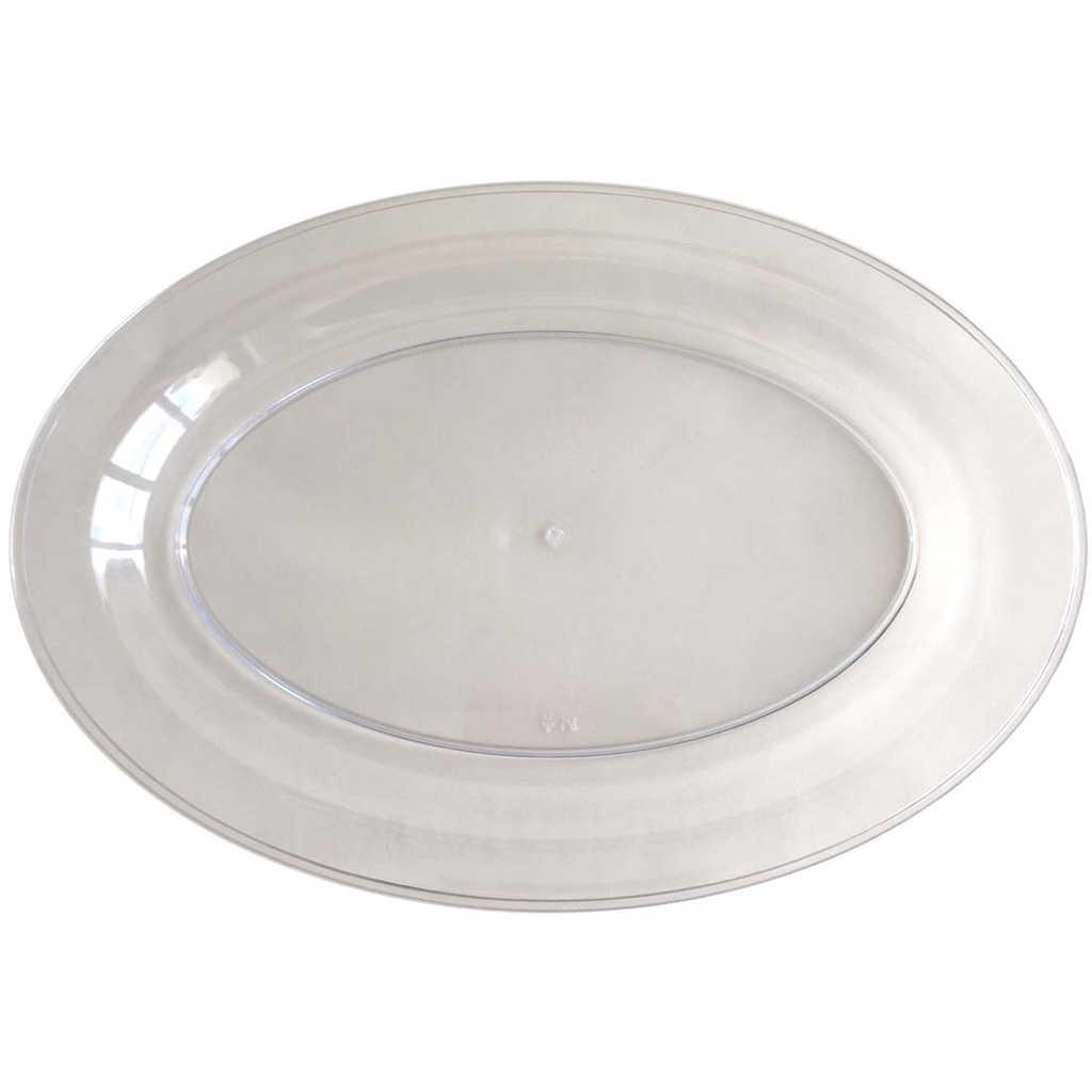 CROWN CRYSTAL PLASTIC TRAY OVAL 11 IN X 16 IN