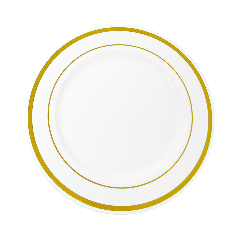 CROWN DESSERT PLATE EXECUTIVE COLLECTION 7 IN 10 PK GOLD