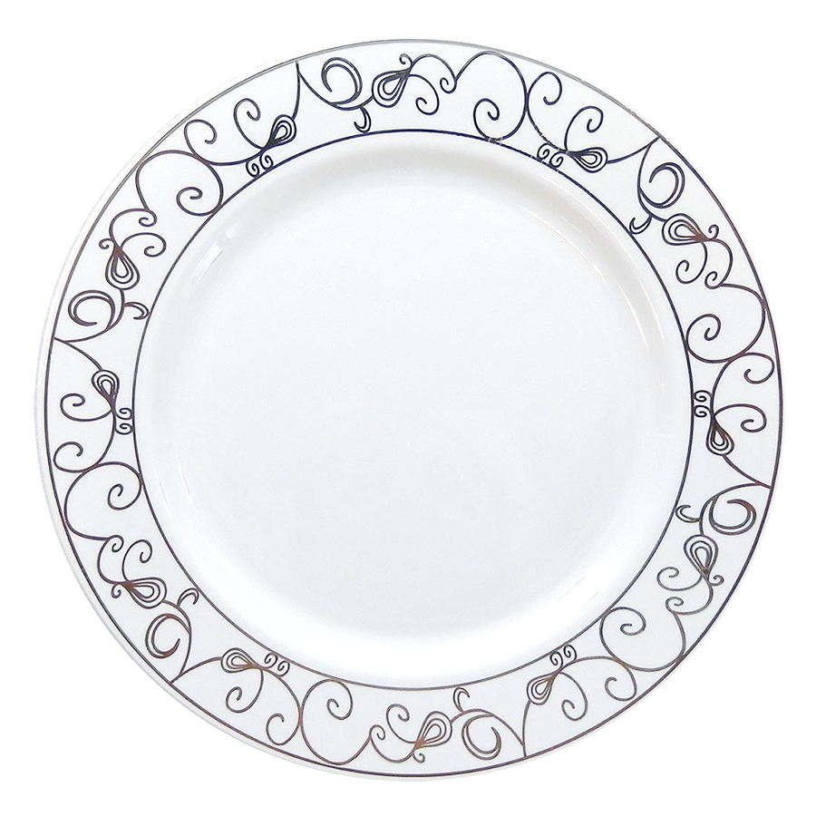 CROWN DESSERT PLATE PLATINUM COLLECTION 7 IN 10 PK