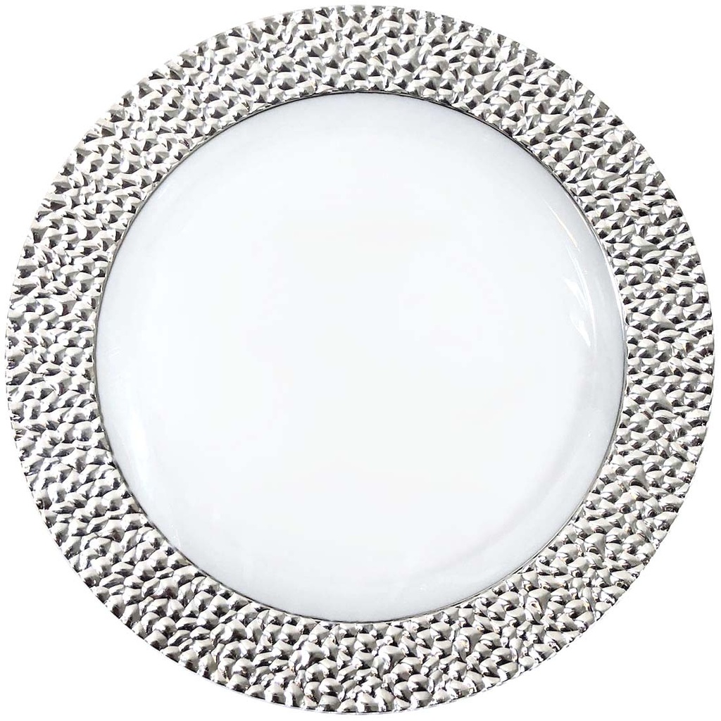 CROWN DESSERT PLATE ROYAL COLLECTION 7 IN 10 PK SILVER