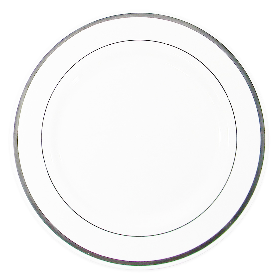CROWN DINNER PLATE EXECUTIVE COLLECTION 10 IN 10 PK SILVER