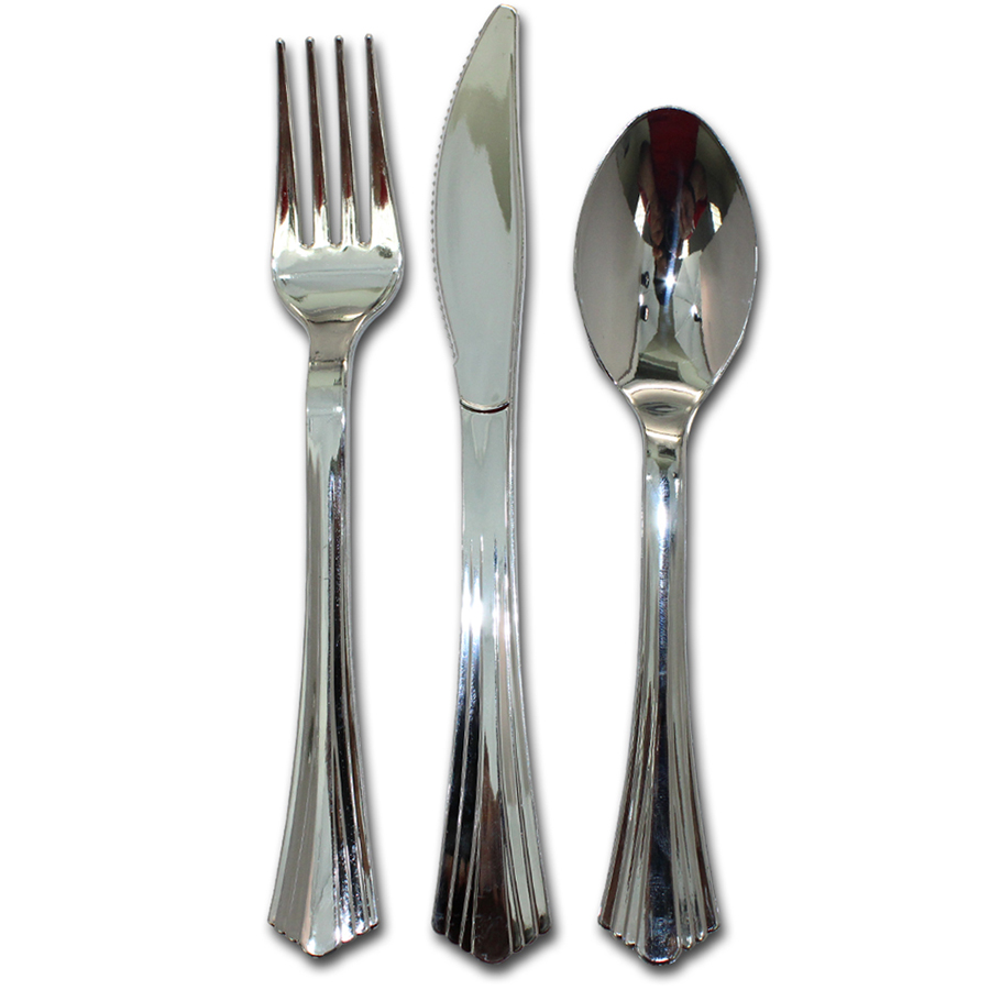 CROWN SILVER CUTLRY 120 CT IN GIFT BOX - 40 FORKS / 40 KNIVES / 40 SPOONS