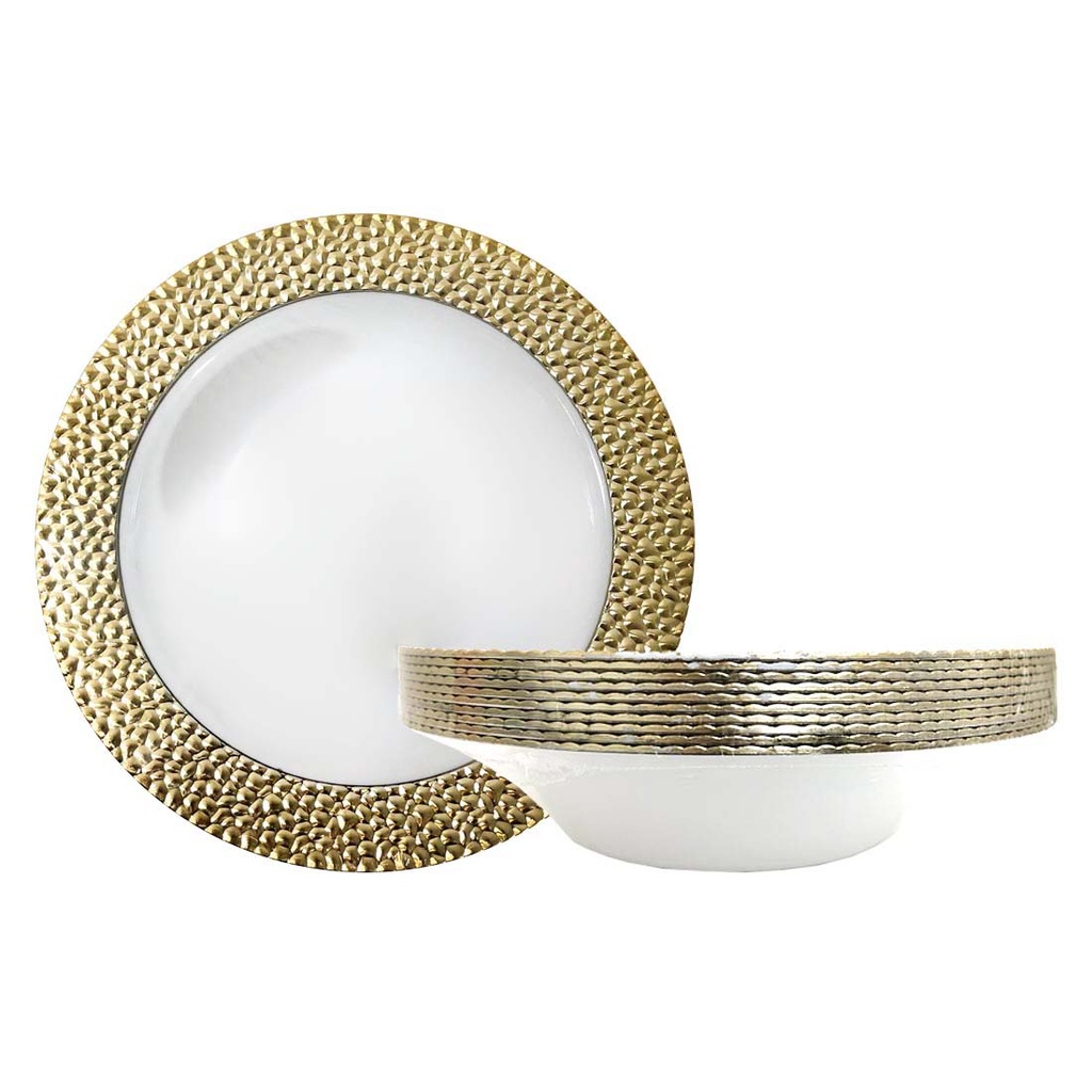 CROWN SOUP/SALAD BOWL ROYAL COLLECTION 120 OZ 10 PK GOLD