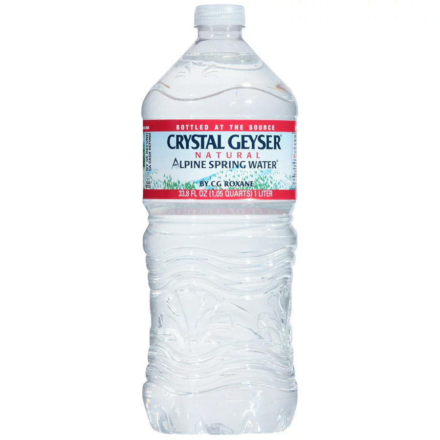CRYSTAL GEYSER WATER 33.8 OZ ( 1 L )