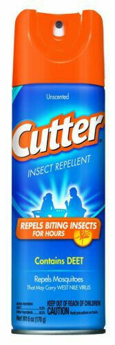 CUTTER 6 OZ UNSCENTD INSECT REPELLENT AEROSOL 10% DEET -51020