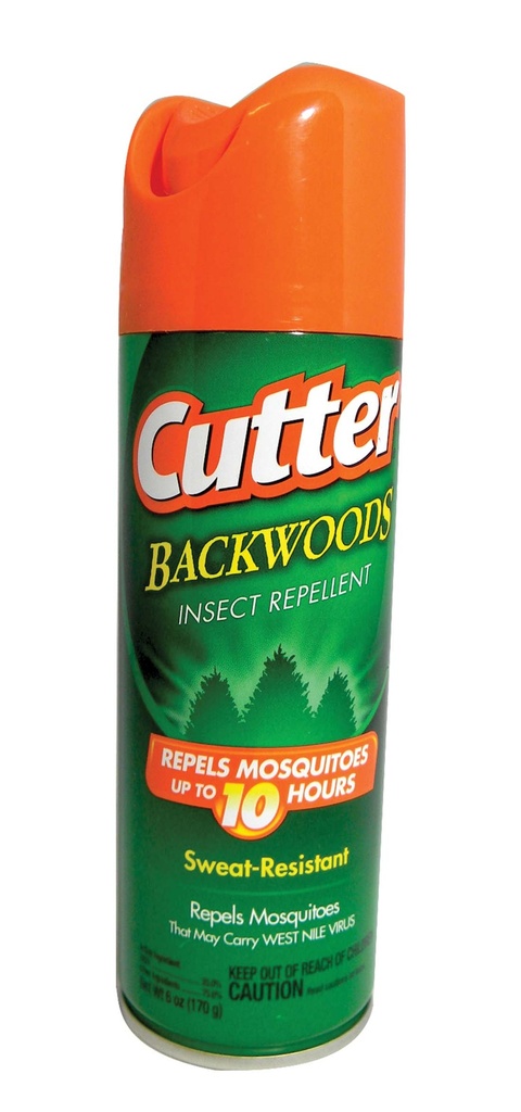 CUTTER INSECT REPELLENT 6 OZ BACKWOODS AEROSOL SPRAY SWEAT RESISTANT