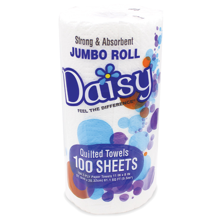 DAISY PAPER TOWEL 100 CT 2 PLY JUMBO ROLL