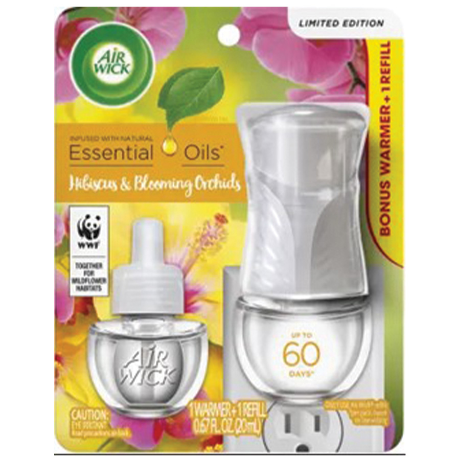 AIR WICK SCENTED OIL STARTER KIT 0.67 OZ HIBISCUS & BLOOMING ORCHIDS