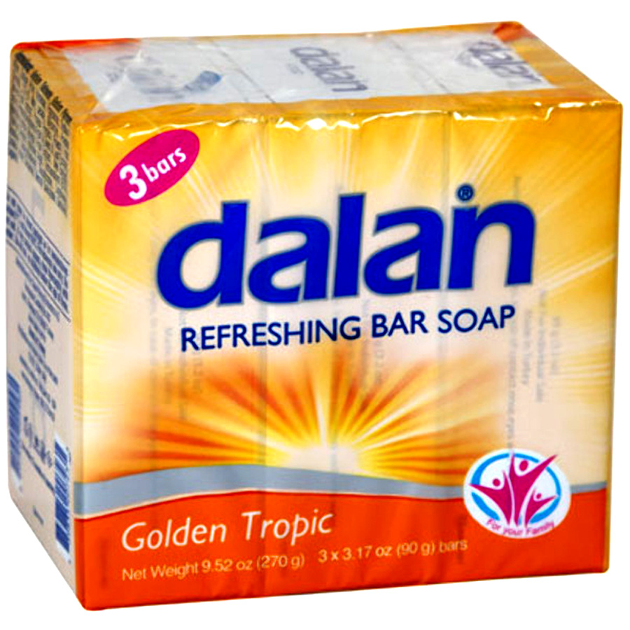 DALAN BAR SOAP 3.17 OZ 3 PK GOLDEN TROPICS