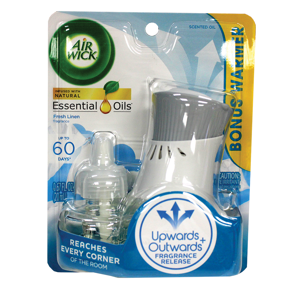 AIR WICK SCENTED OIL STARTER KIT 1 PK SNUGGLE FRESH LINEN