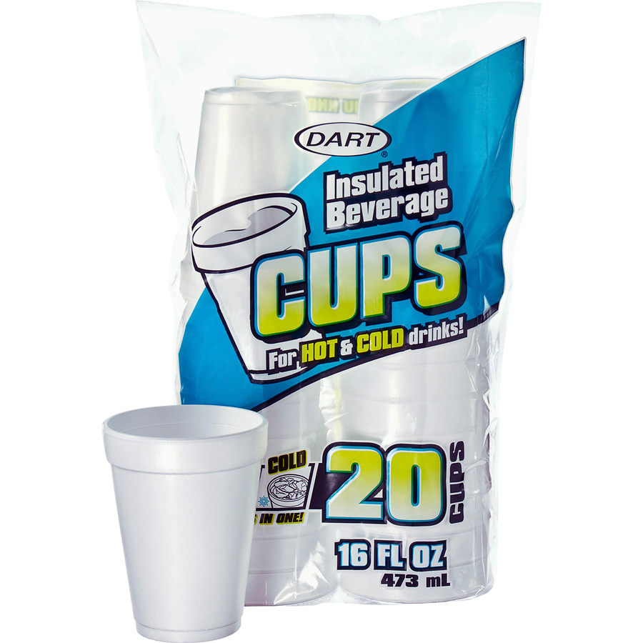 DART FOAM CUP 16 OZ 20 CT