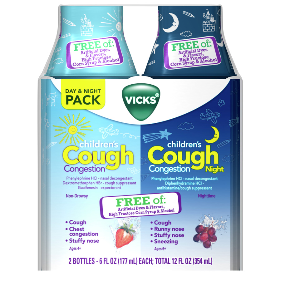 DAYQUIL CHILDREN'S COUGH RELIEF 6 OZ 2 PK DAYTIME 1 & NIGHTIME 1