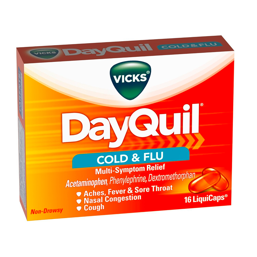 DAYQUIL COLD & FLU 16 CT CAPLETS