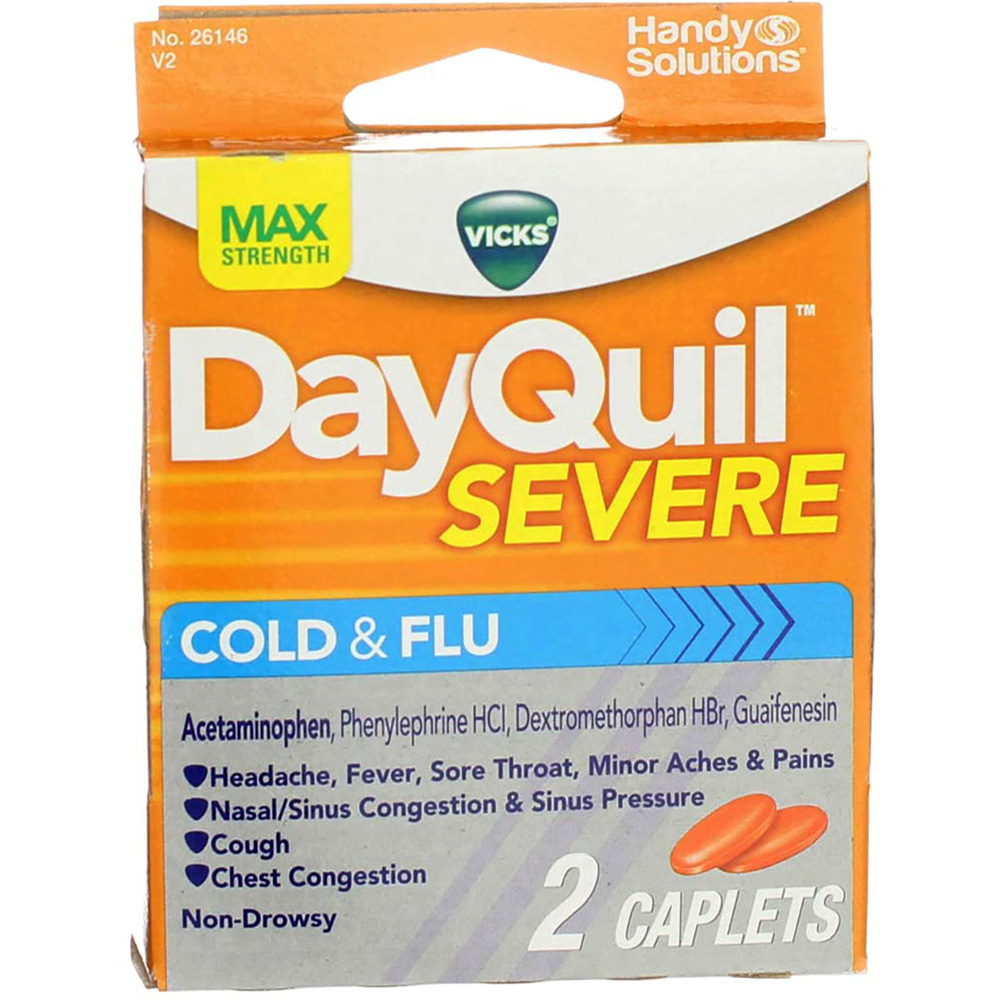 DAYQUIL COLD & FLU 2 CT BOX SEVERE