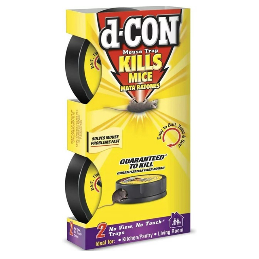 D-CON MOUSE TRAP 2 CT NO VIEW NO TOUCH