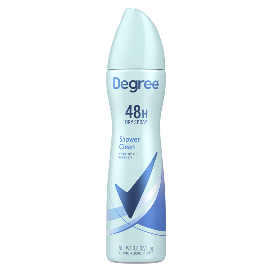 DEGREE BODY SPRAY 3.8 OZ SHOWER CLEAN