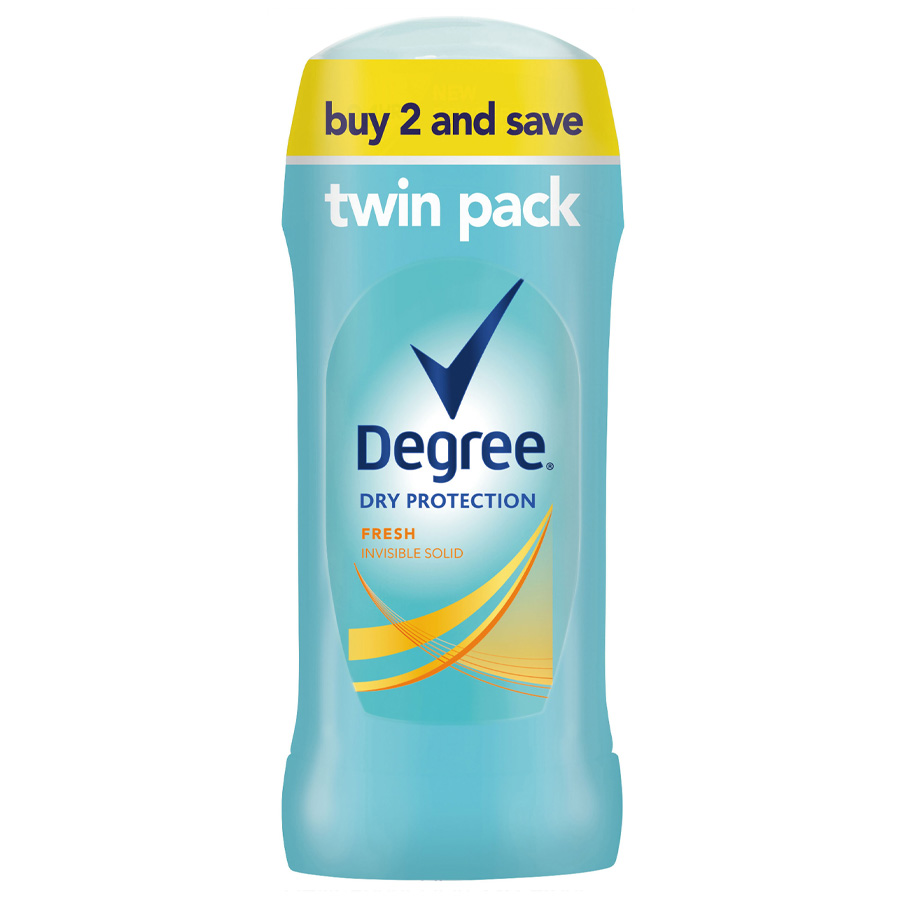 DEGREE DEODORANT STICK 2.6 OZ 2 PK FRESH