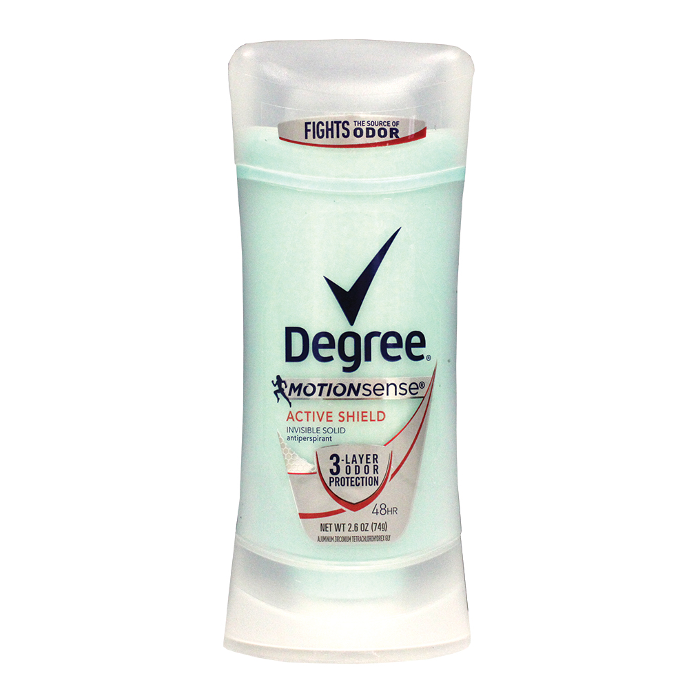 DEGREE DEODORANT STICK 2.6 OZ MOTIONSENSE ACTIVE SHIELD