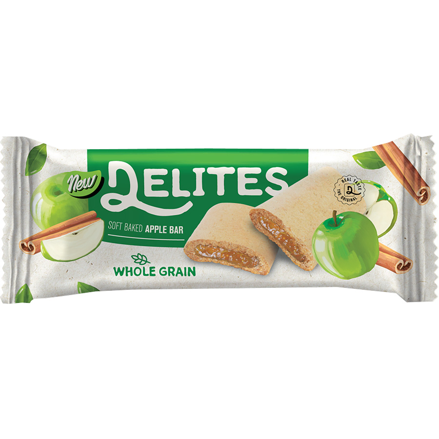 DELITES WHOLEGRAIN BAR 5.3 OZ 6 PK APPLE